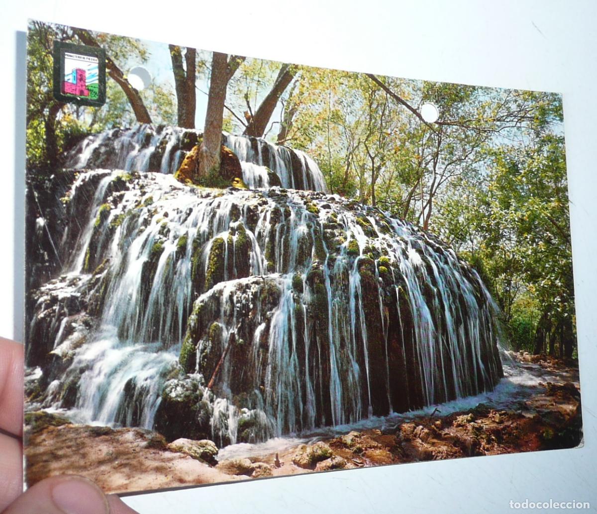 Postales: Postal Monasterio de Piedra Zaragoza N&ordm; 7 Cascada de los fresnos. Escudo de Oro. Escrita, taladrada.