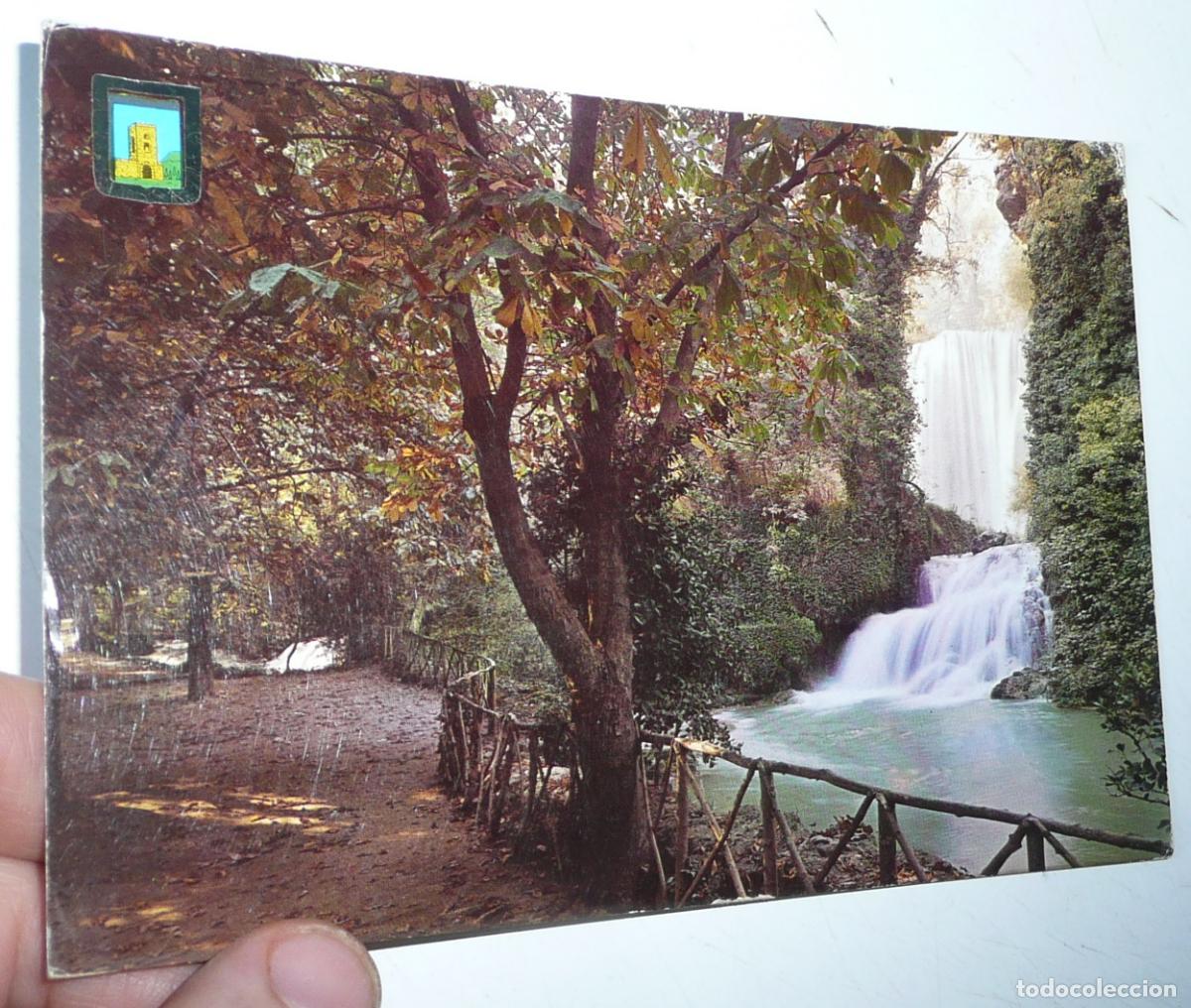 Postales: Postal Monasterio de Piedra Zaragoza N&ordm; 18 Ba&ntilde;o Diana y Cascada caprichosa. Escudo Oro sin circular.