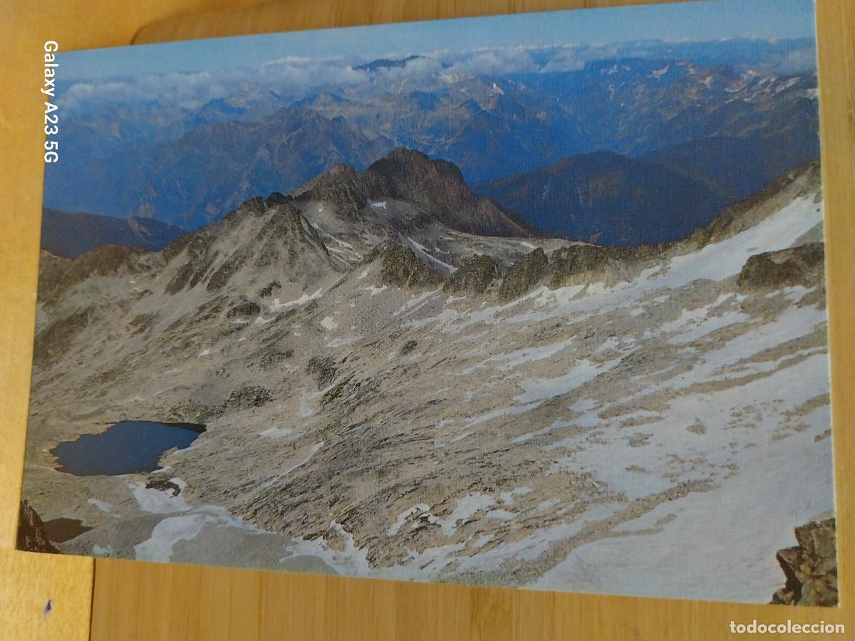 Postales: BENASQUE LAGO DE CORONAS CRESTA DE ESTATAS Y CREGUE&Ntilde;A ED SICILIA 93 MONTA&Ntilde;A ALPINISMO