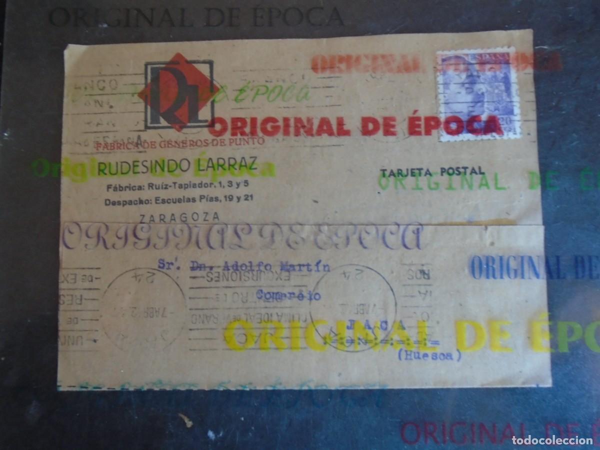 Postales: (PA-261003)TARJETA COMERCIAL RUSEDINDO LARRAZ-FABRICA DE GENEROS DE PUNTO(ZARAGOZA)