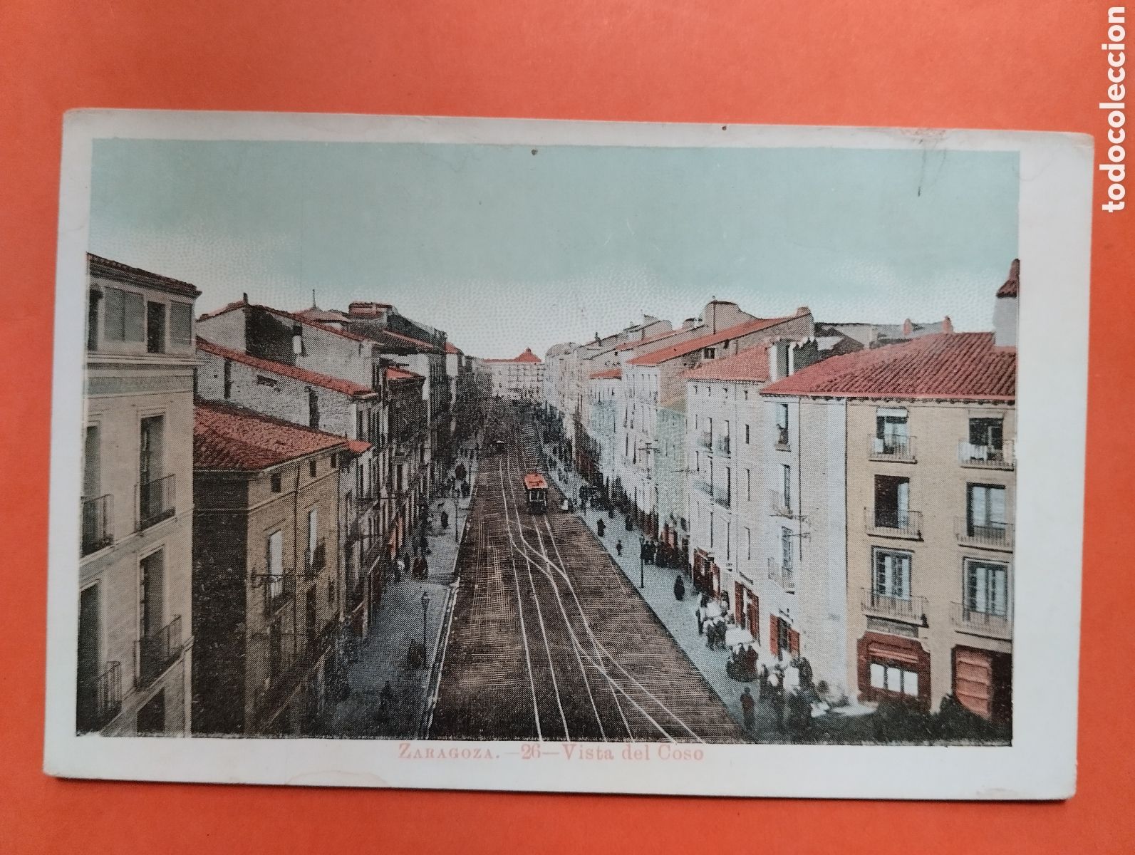 Postales: ZARAGOZA. VISTA DEL COSO.