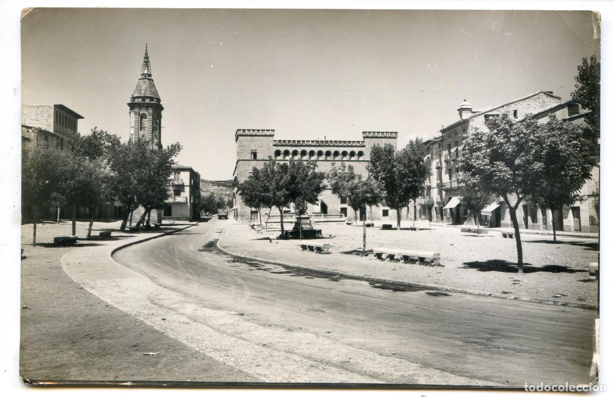 Postales: Ayerbe 39, Huesca, Palacio y Torre del reloj. Ediciones Sicilia