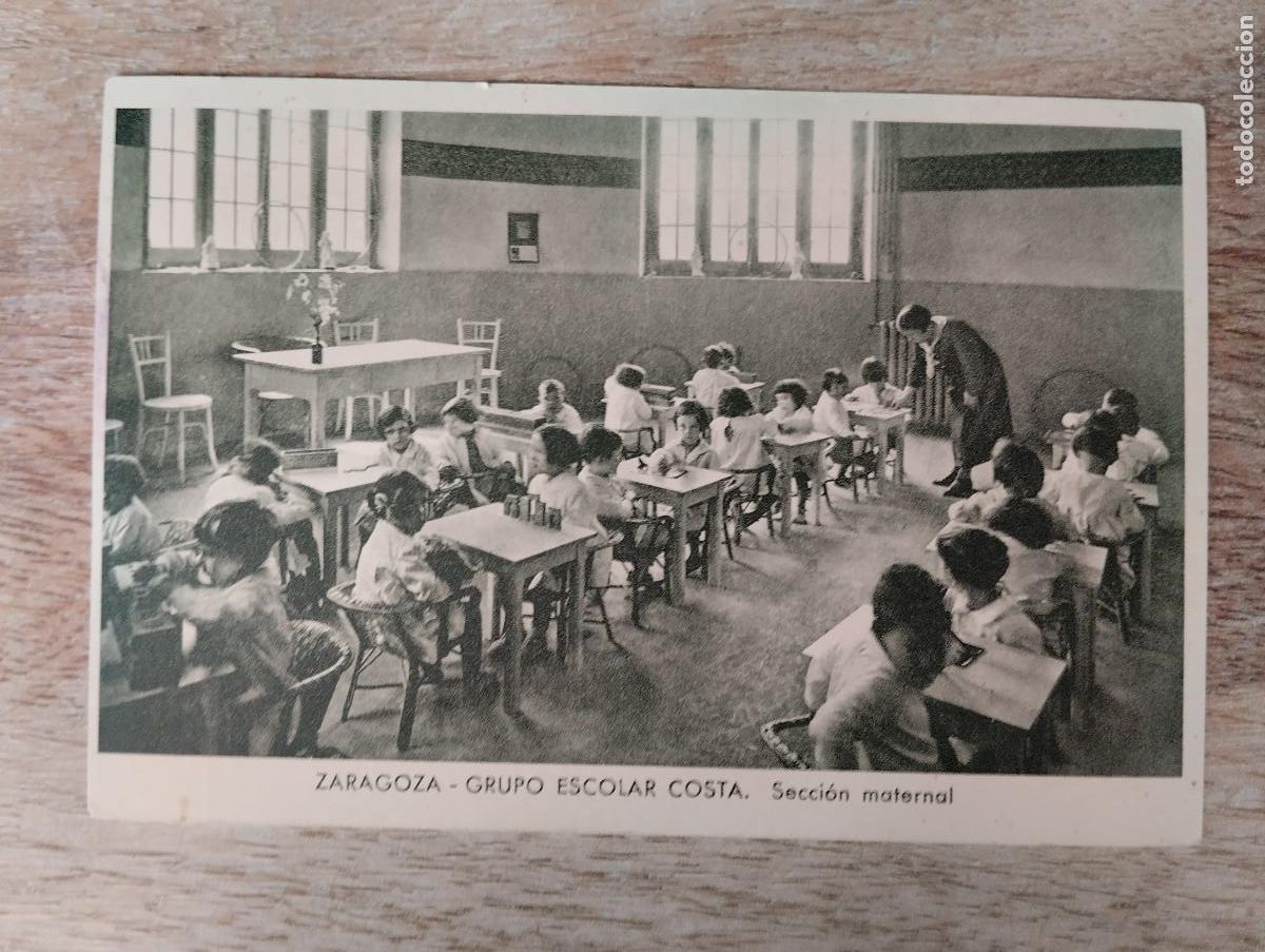 Postales: ZARAGOZA GRUPO ESCOLAR COSTA SECCION MATERNAL FOTO MARIN CHIVITE