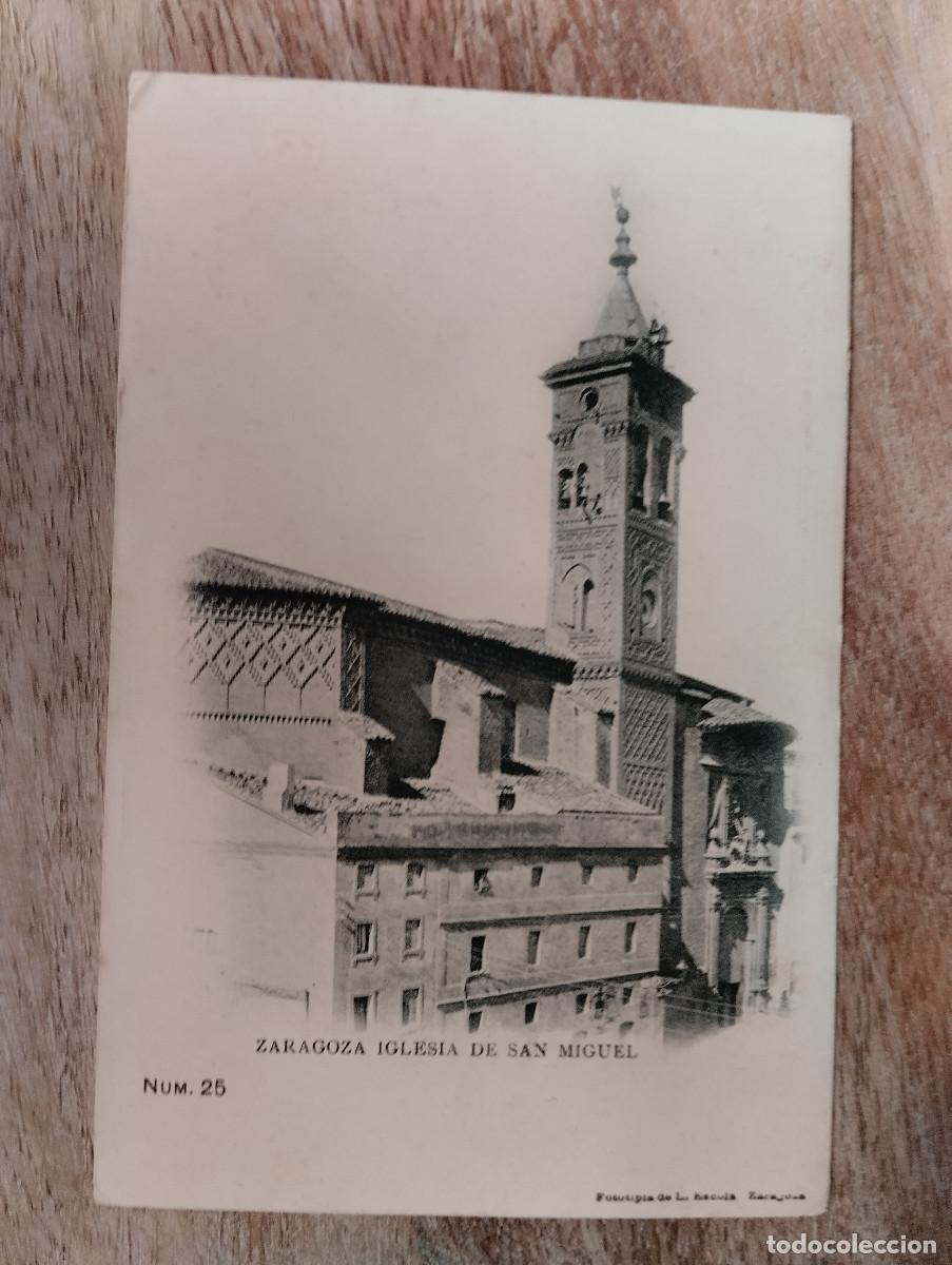 Postales: ZARAGOZA IGLESIA DE SAN MIGUEL. L. ESCOLA