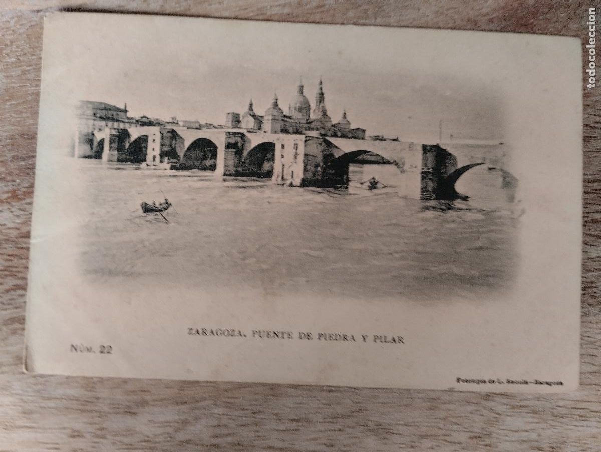 Postales: ZARAGOZA PUENTE DE PIEDRA Y PILAR. L. ESCOLA