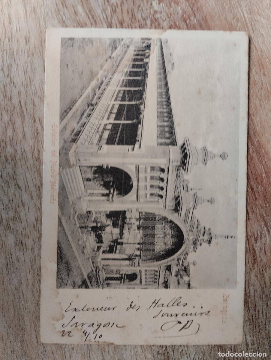 Postales: ZARAGOZA EXTERIOR DEL NUEVO MERCADO. LA CONCORDIA.