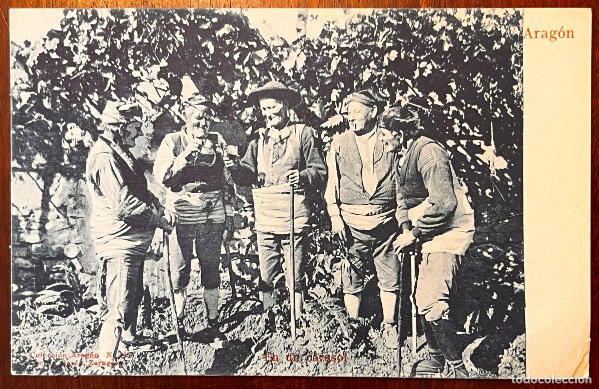 Postales: ARAGON, EN UN CARASOL, COLECCION ARAGON N&ordm; 45, CECILIO GASCA, SIN CIRCULAR Y SIN DIVIDIR,
