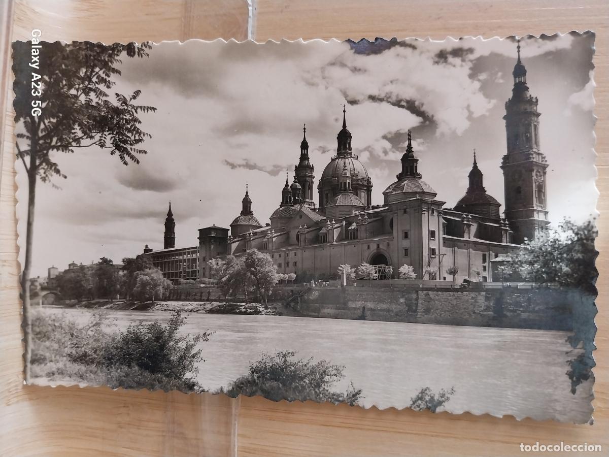 Postales: TEMPLO PILAR A&Ntilde;O 1955 ZARAGOZA ED SICILIA 55 ESCRITA MAGNIFICA IMAGEN