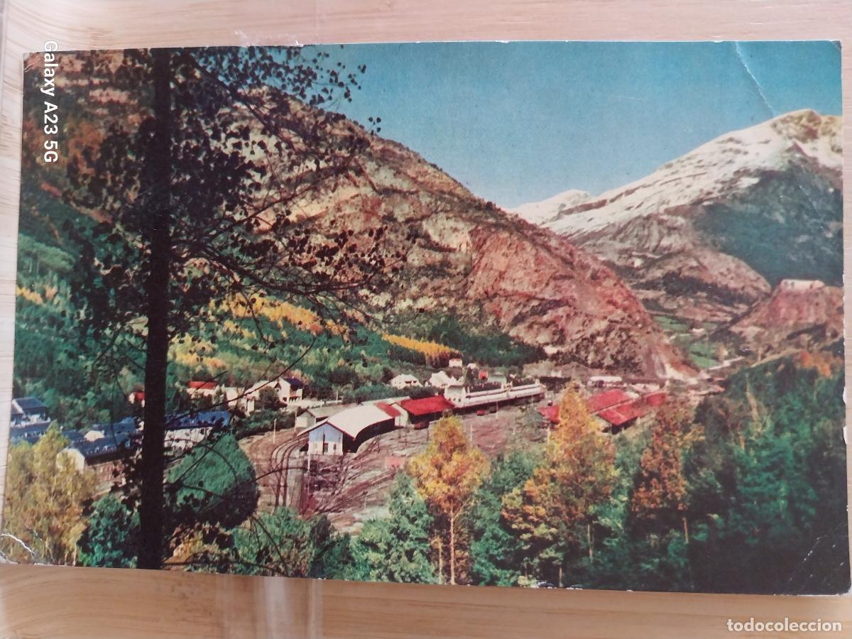 Postales: ESTACION INTERNACIONAL CANFRANC A&Ntilde;O 1969 ED PE&Ntilde;ARROYA 13 CIRCULADA VIA TREN