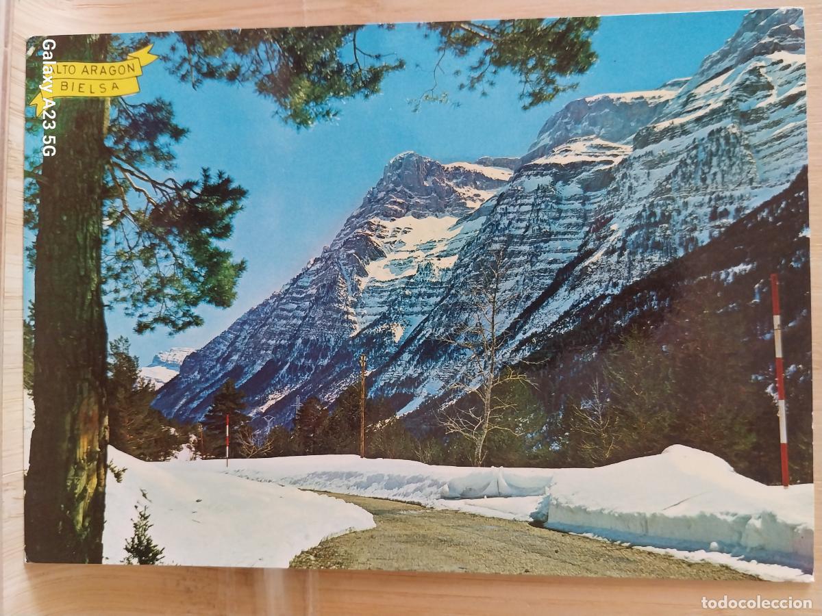 Postales: BIELSA ALTO ARAGON HUESCA VALLE PINETA LAS TRES MARIAS ED GIF 320 SC ORIGINAL NEVADO