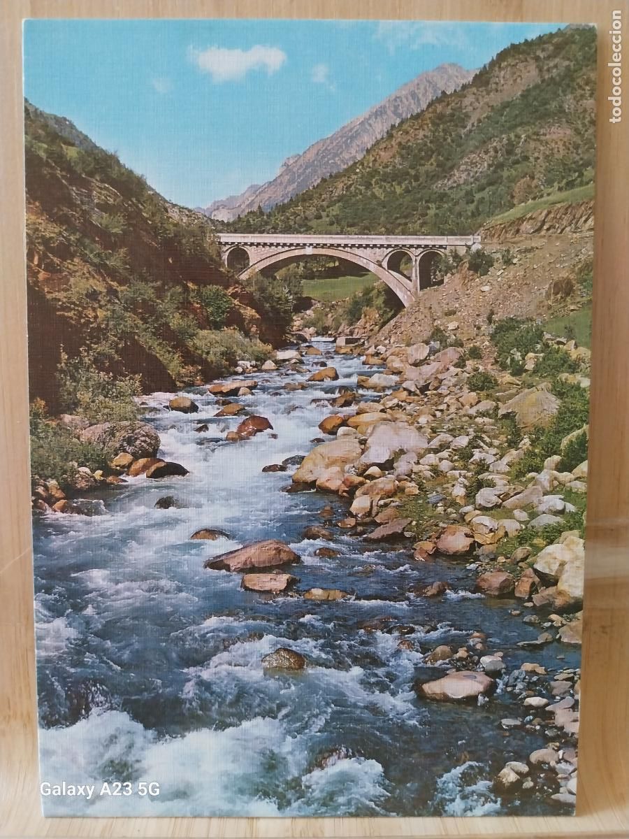 Postales: BENASQUE PUENTE SAN JAIME RIO ESERA ED SICILIA 10 SC ORIGINAL