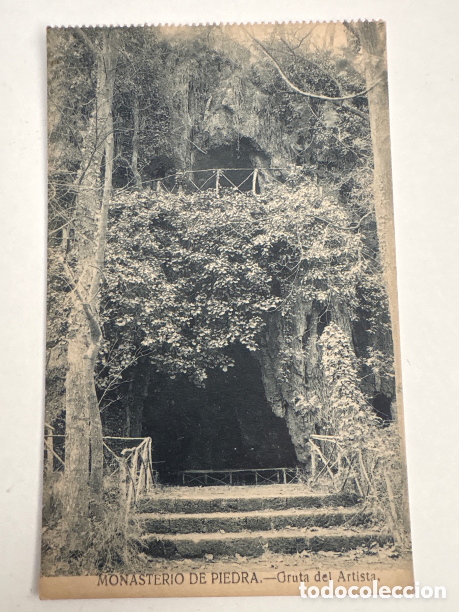 Postales: Postal del Monasterio de Piedra - Gruta del artista