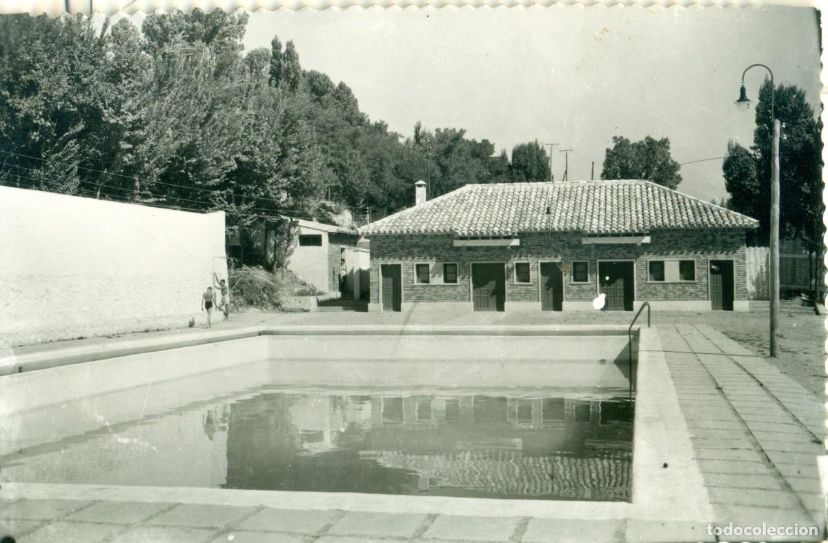 Postales: ZARAGOZA. BORJA. SANTUARIO DE MISERICORDIA. PISCINA. CIRCULADA EN 1960