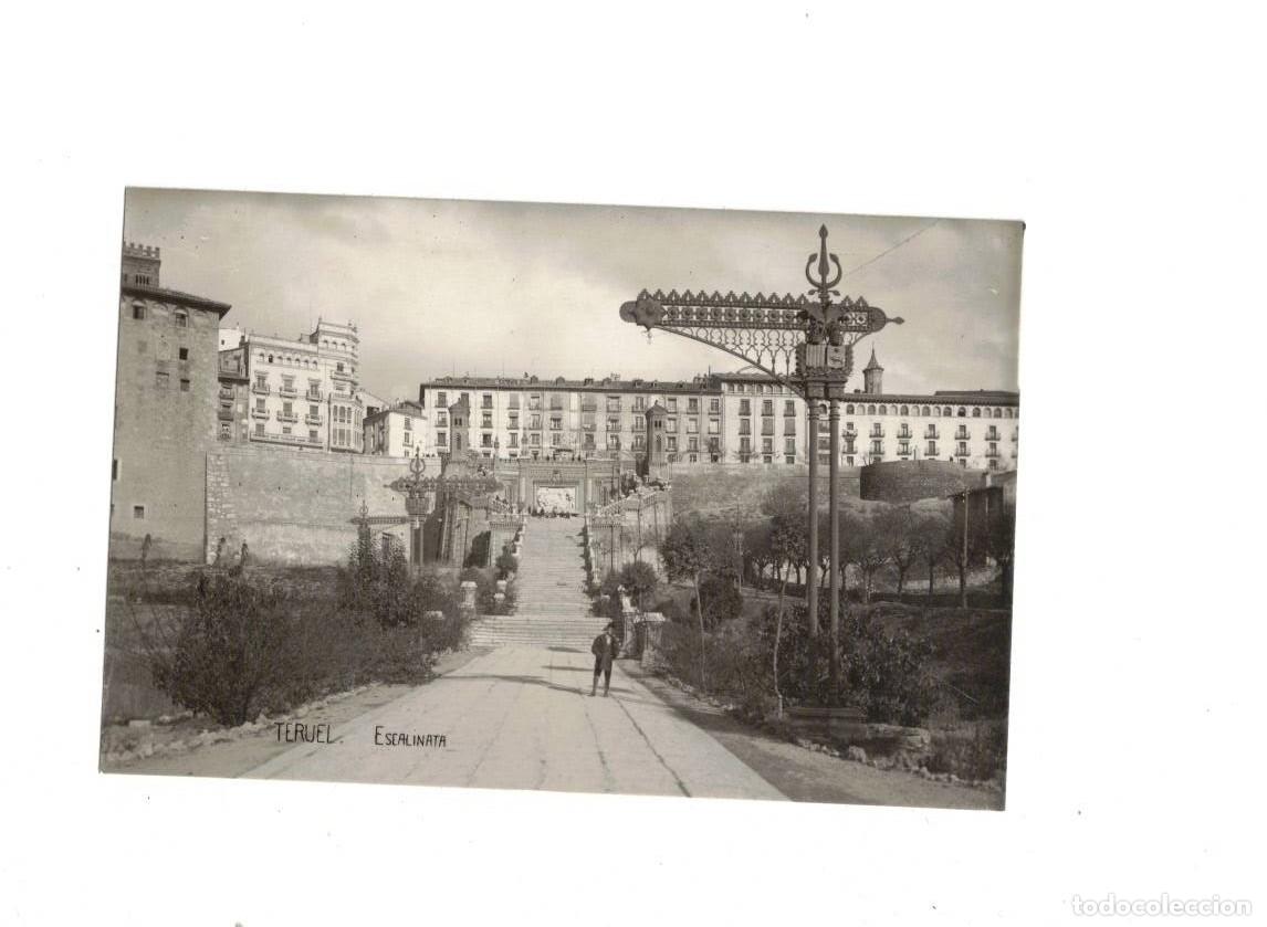 Postales: TERUEL. ESCALINATA. POSTAL FOTOGR&Aacute;FICA