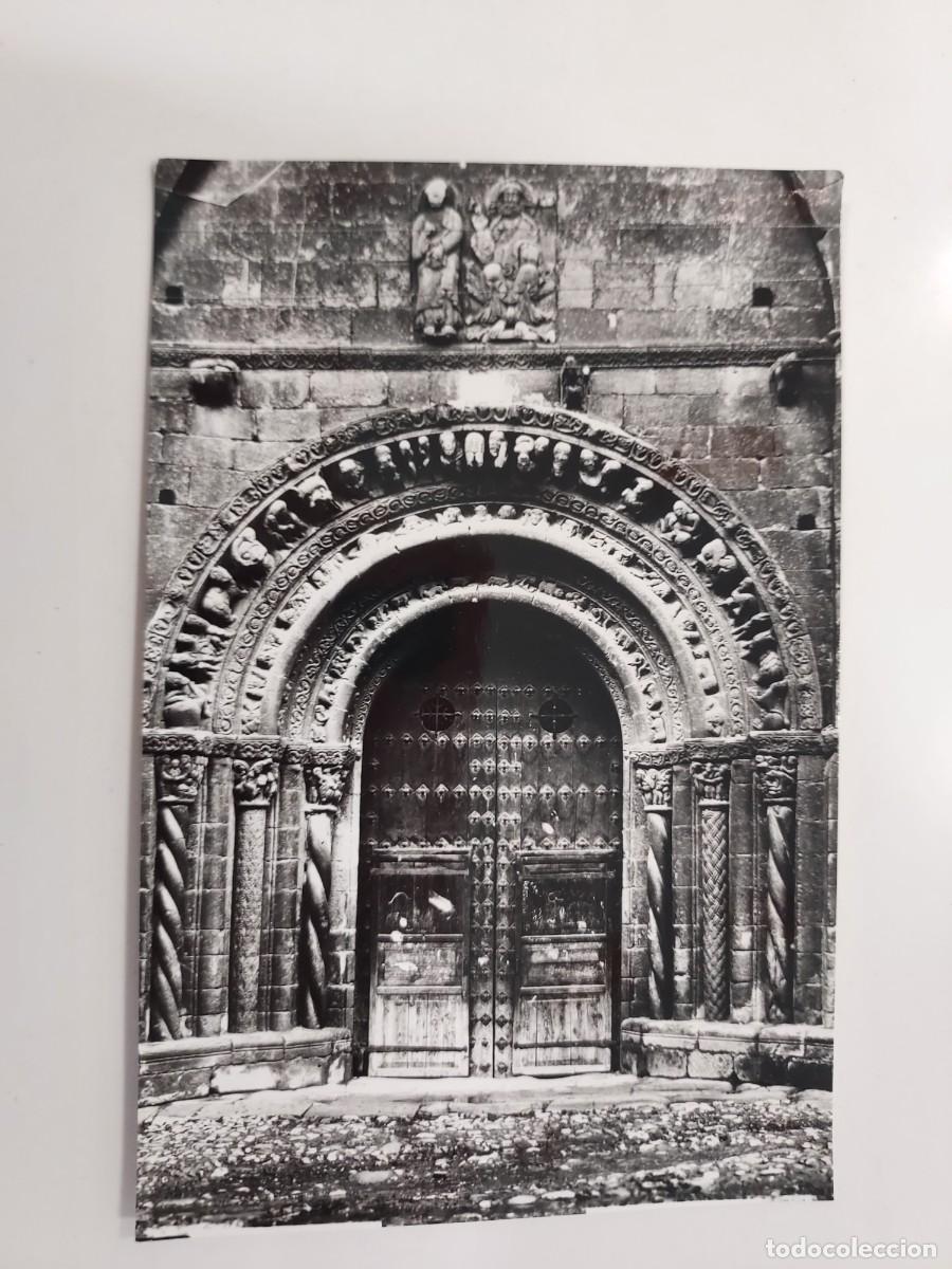 Postales: POSTAL UNCASTILLO IGLESIA SANTA MARIA PORTADA SIGLO XII. S/C. ZARAGOZA. ANTIGUA