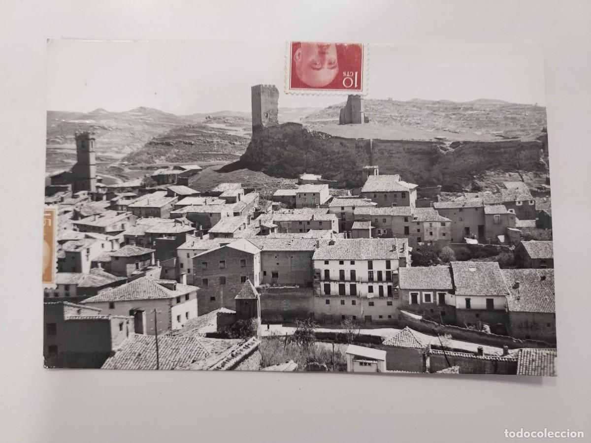 Postales: POSTAL UNCASTILLO VISTA GENERAL. CIRCULADA CON 6 SELLOS. ZARAGOZA. ANTIGUA