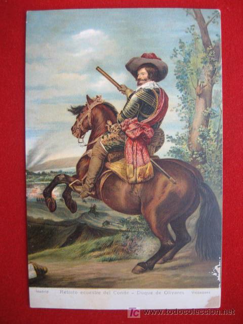 Retrato Ecuestre Del Conde Duque De Olivares Comprar Postales Antiguas De Arte En Todocoleccion 2383284