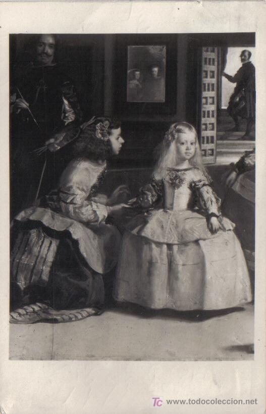 Postales: VELAZQUEZ, LAS MENINAS (FRAGMENTO), MUSEO DEL PRADO.-