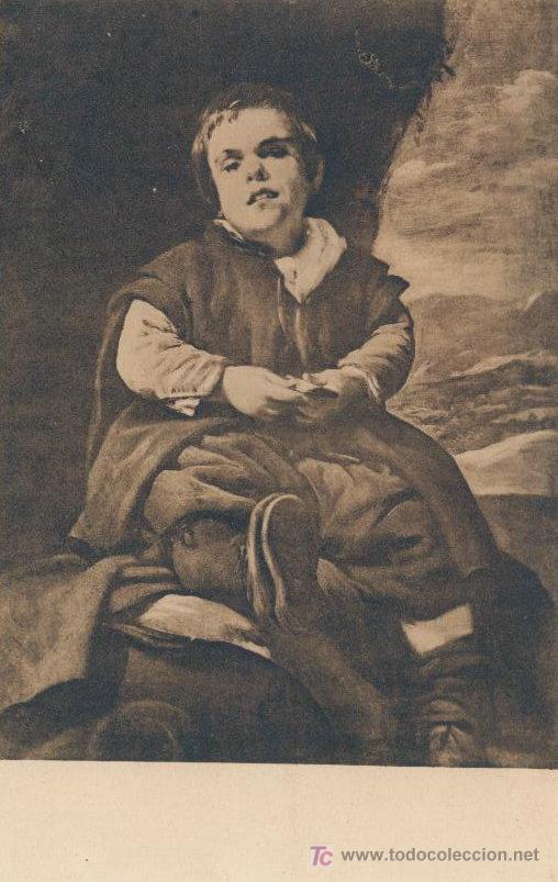 Postales: EL NI&Ntilde;O DE VALLECAS. VELAZQUEZ. MUSEO DEL PRADO - H.A.E. HELIOTIPIA ARTISTICA ESPA&Ntilde;OLA N&ordm; 1204