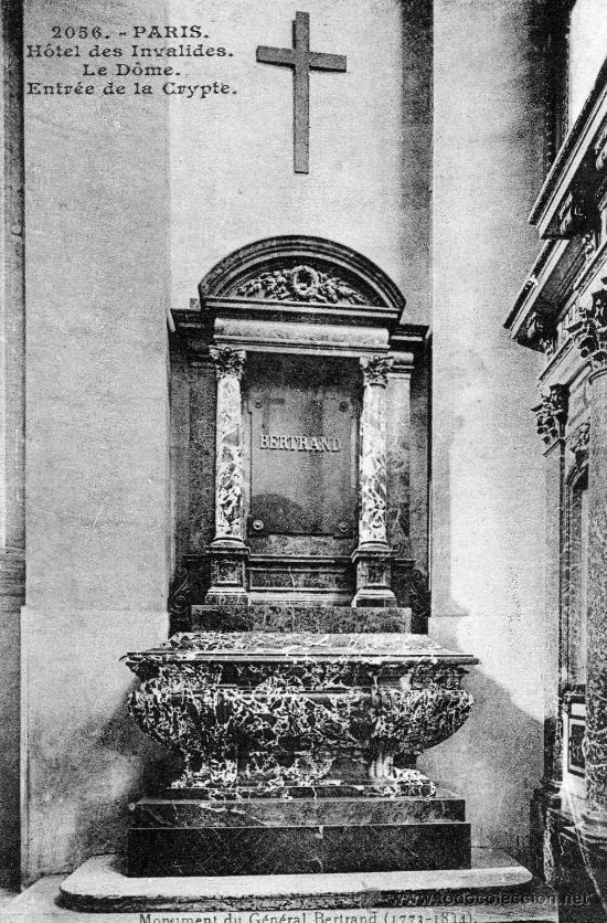 Postales: ANTIGUA POSTAL DE CRIPTA DEL GENERAL BERTRAND(1771-1814) - Foto 1