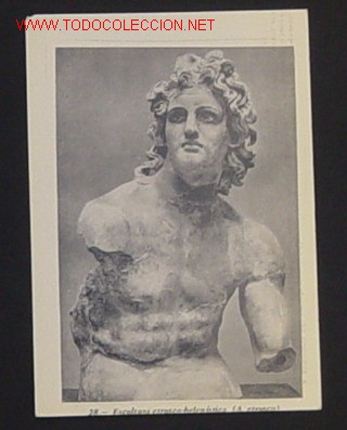 Postales: A. ETRUSCO, 28.- Acusado ejemplo del barroco helen&iacute;stico introducido en la escultura tard&iacute;a.EDITA  A