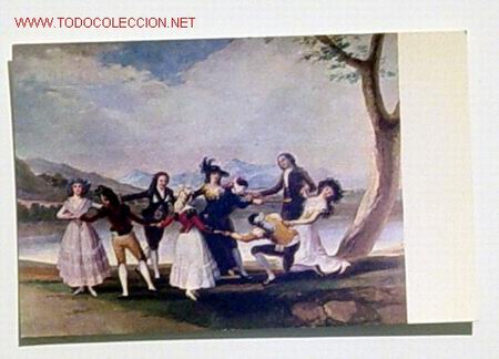 Postales: MUSEO DEL PRADA-804-LA GALLINA CIEGA.CARTON PARA TAPIZ.A&Ntilde;O 1959.No circulada.