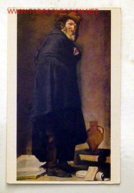 Postales: MUSEO DEL PRADO-MENIPO.VELAZQUEZ.No circulada,a&ntilde;o 1959.