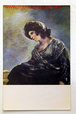 Postales: MUSEO DEL PRADO-LA LECHERA DE BURDEOS.GOYA.No circulada,a&ntilde;o 1959.