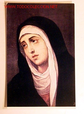 Postales: POSTAL-MUSEO DEL PRADO.LA DOLOROSA-MURILLO.No circulada.