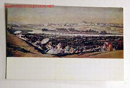 Postales: POSTAL-MUSEO DEL PRADO.LA PRADERA DE SAN ISIDRO.GOYA.No circulada.