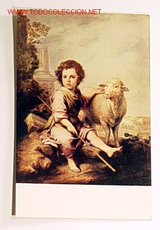 Postales: POSTAL-MUSEO DEL PRADO.EL BUEN PASTOR.MURILLO.No circulada.