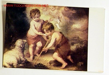 Postales: POSTAL-MUSEO DEL PRADO.LOS NI&Ntilde;OS DE LA CONCHA.MURILLO.No circulada.