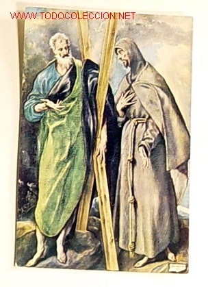 Postales: POSTAL-MUSEO DEL PRADO.SAN ANDES Y SAN FRANCISCO.GRECO.No circulada.