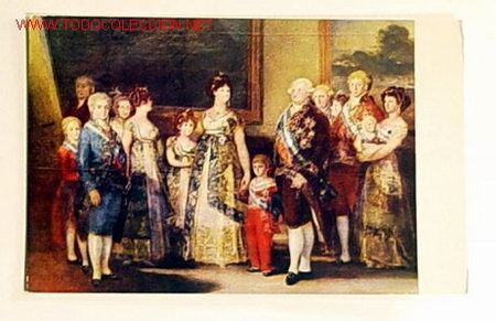 Postales: POSTAL-MUSEO DEL PRADO.LA FAMILIA DE CARLOS IV.GOYA.No circulada.