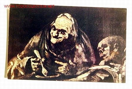 Postales: POSTAL-MUSEO DEL PRADO.DOS VIEJOS COMIENDO SOPAS.GOYA.No circulada.