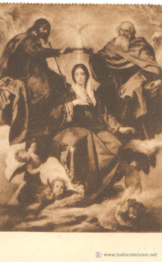 Postales: VELAZQUEZ, 1168 MUSEO DEL PRADO, LA CORONACION DE LA VIRGEN - HAUSER Y MENET