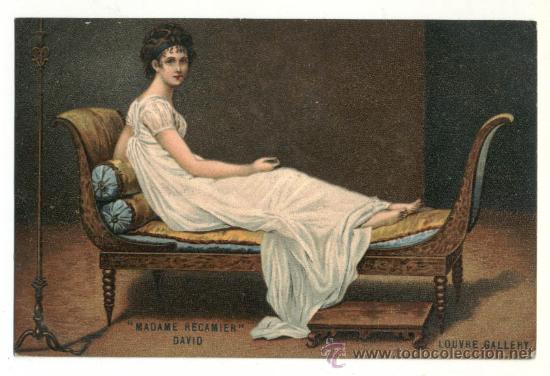 Postales: Madame R&eacute;camier, de David (Louvre) - Foto 1