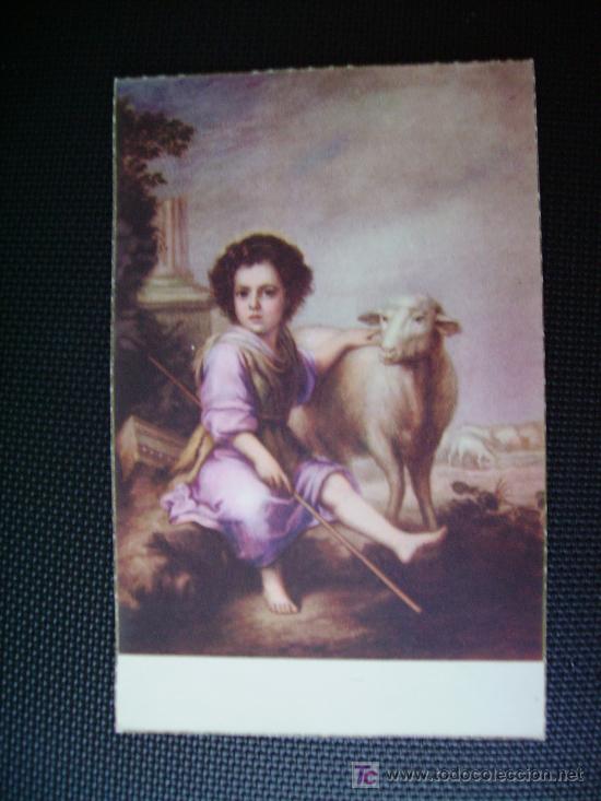 Postales: museo del prado el divino pastor de murillo