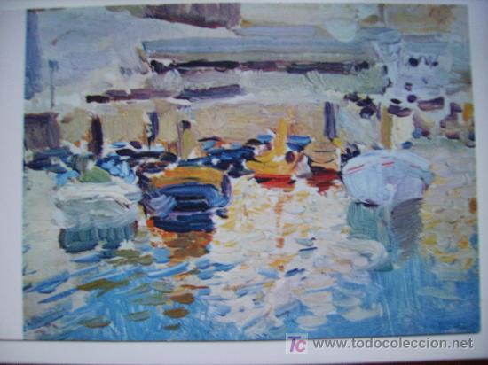 Postales: sorolla, apunte de barcos, coleccion pons sorolla - Foto 1