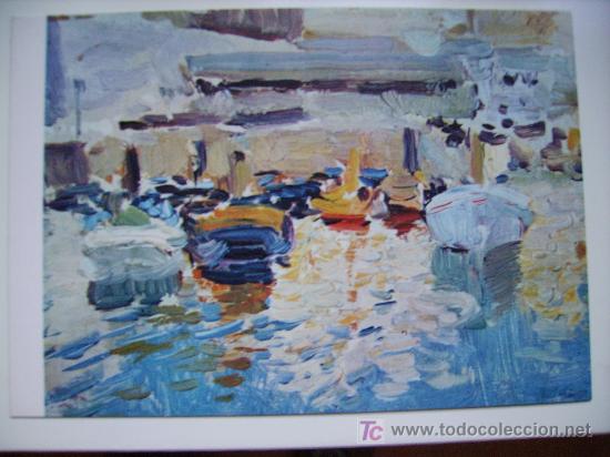 Postales: sorolla, apunte de barcos, coleccion pons sorolla - Foto 1