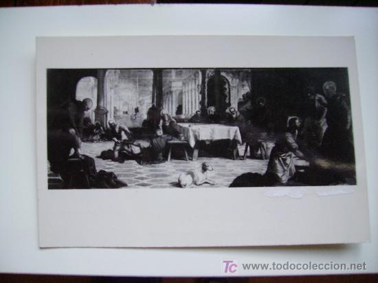 Postales: antigua postal del museo del prado, el lavatorio de tintoretto