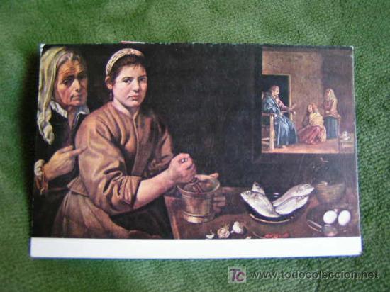 Postales: POSTALES ANTIGUAS - VELAZQUEZ - CRISTO EN CASA DE MARTA - 1961 (POSTAL SIN CIRCULAR)