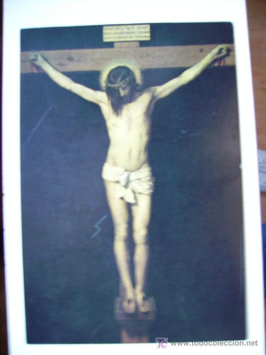 Postales: museo del prado, cristo crucificado de velazquez