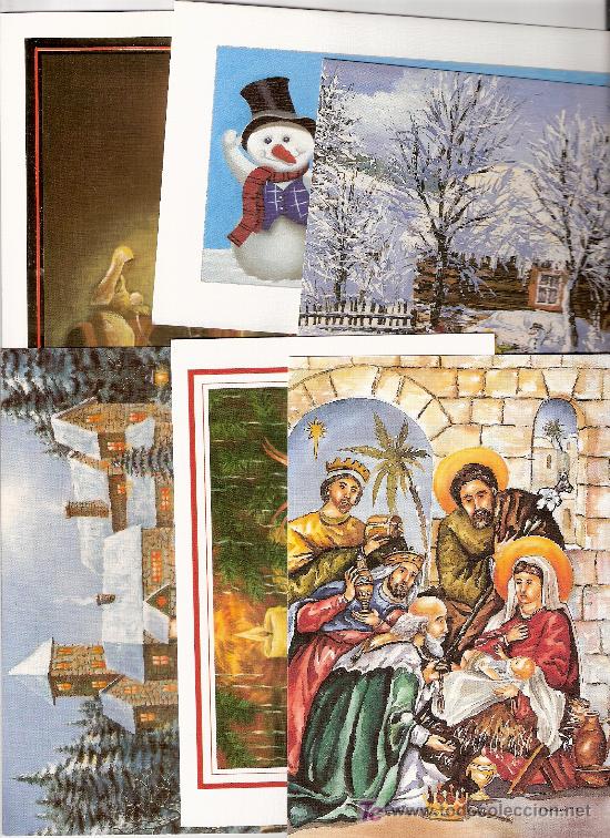 Postales: 6 POSTALES DE NAVIDAD DE DIFERENTES MOTIVOS
