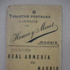 Postales: COLECCION REAL ARMERIA DE MADRID. III SERIE. 10 POSTALES. HAUSER Y MENET. EN EL SOBRE ORIGINAL. 