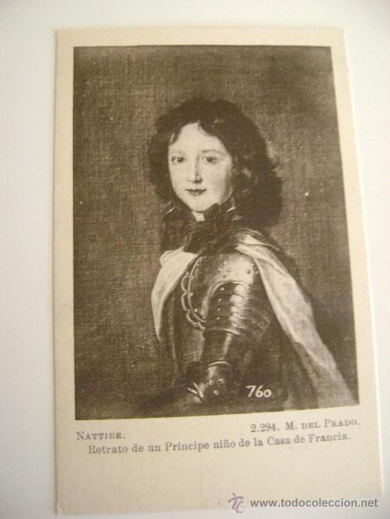 Postales: MUSEO DEL PRADO.RETRATO DE UN PRINCIPE NI&Ntilde;O DE LA CASA DE FRANCIA.NATTIER.22043