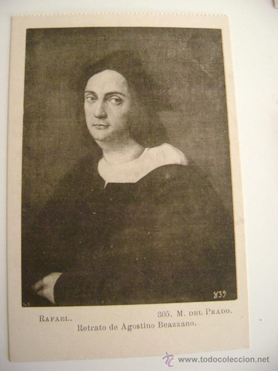 Postales: MUSEO DEL PRADO.RETRATO DE AGOSTINO BEAZZANO.RAFAEL.21044