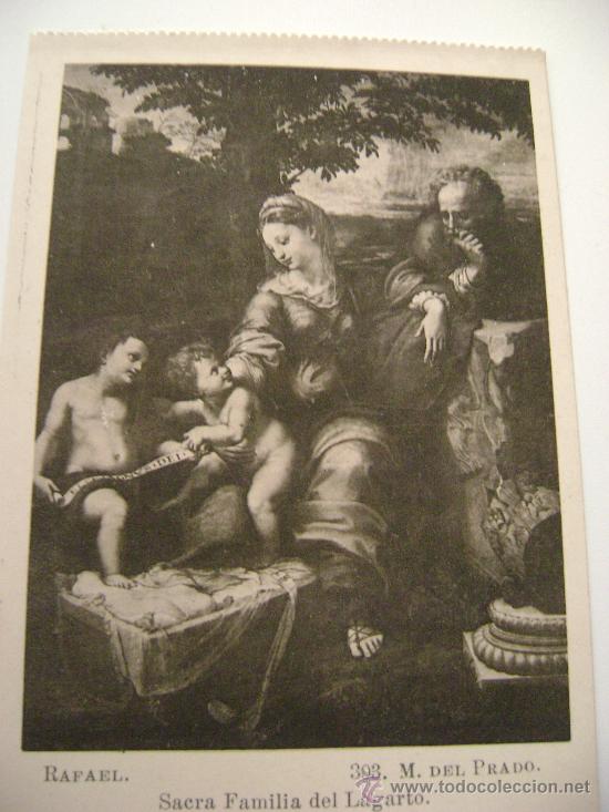 Postales: MUSEO DEL PRADO.SACRA FAMILIA DEL LAGARTO.22048