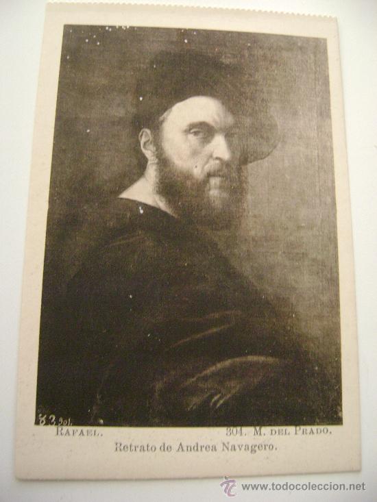 Postales: MUSEO DEL PRADO.RETRATO DE ANDRES NAVAGERO.RAFAEL.22049