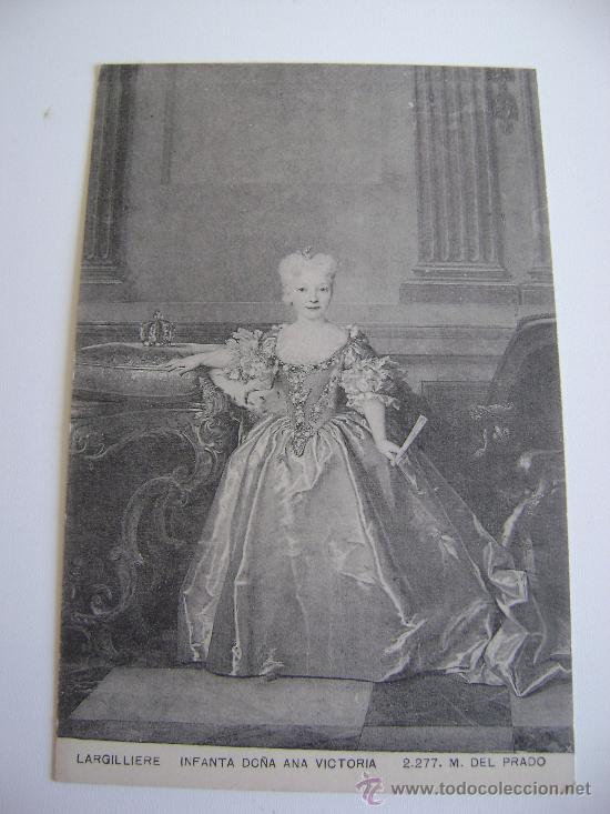 Postales: MUSEO DEL PRADO.INFANTA DO&Ntilde;A ANA VICTORIA.LARGILLIERE.22061